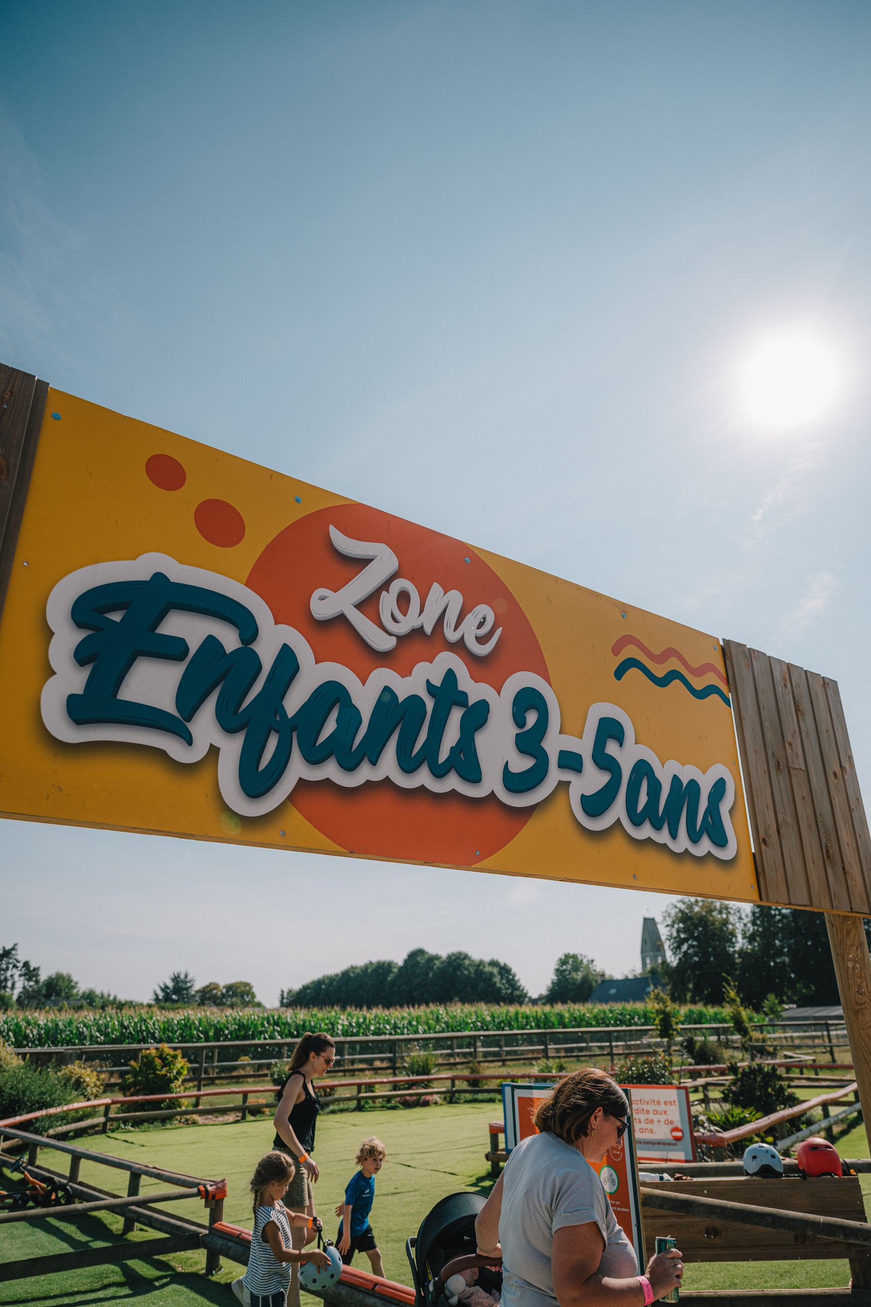 Entrée de la zone enfants 3-5 ans du parc Bayeux Aventure
